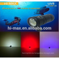 Hi-max UV8 Tauch-Taschenlampe 5000lumen 3W UVled Tauchen Video Licht